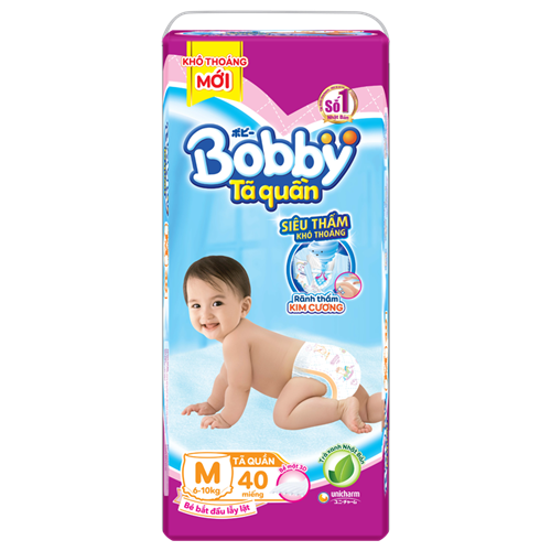 Bán Tã - bỉm quần Bobby M40 (6-10kg)