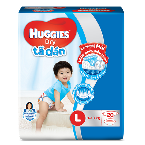 Bán Tã - bỉm dán Huggies L20
