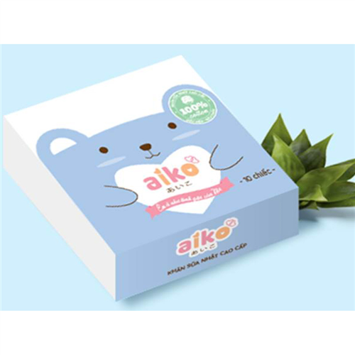 Bán Khăn sữa Nhật cao cấp Aiko 3L 25x25