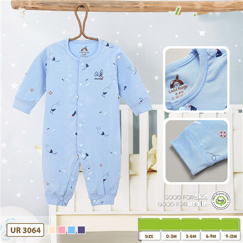 Bán Body liền dài tay Petit in họa tiết Uala UR3064