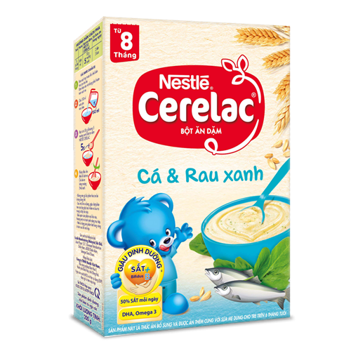 Bán Bột ăn dặm Nestle Cerelac - Cá và rau xanh (200gr)