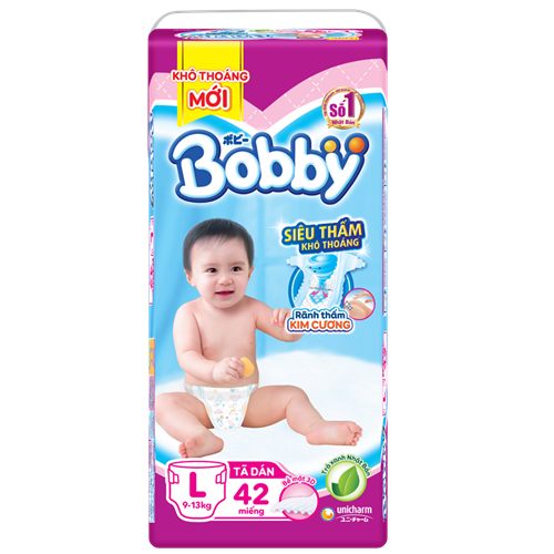 Bán Tã - Bỉm dán Bobby L42 (9-13kg)