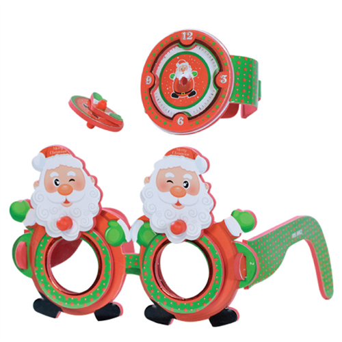 Bán Kính 3D đồng hồ con quay Kibu (mắt kính tròn) - Ông già Noel