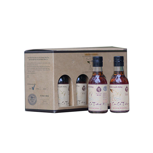 Bán Nước mắm nhỉ chai thủy tinh Con Cò Trắng 35 độ đạm (60ml)