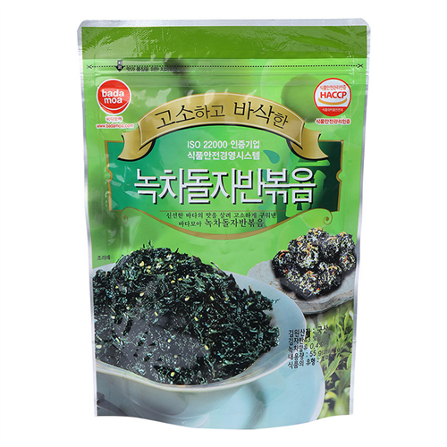 Bán Rong biển sấy khô Badamoa - Vị trà xanh (55g)