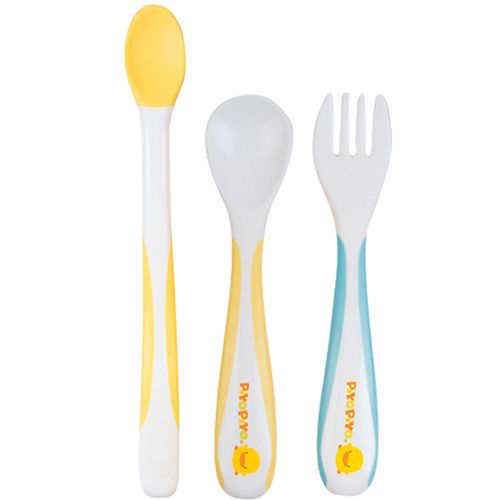 Bán Bộ thìa và dĩa cho bé Piyo Piyo 630102 gồm 3 món