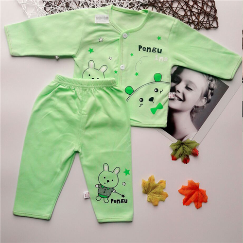 Bán Bộ quần áo dài tay cúc giữa Pengu (0-6M)