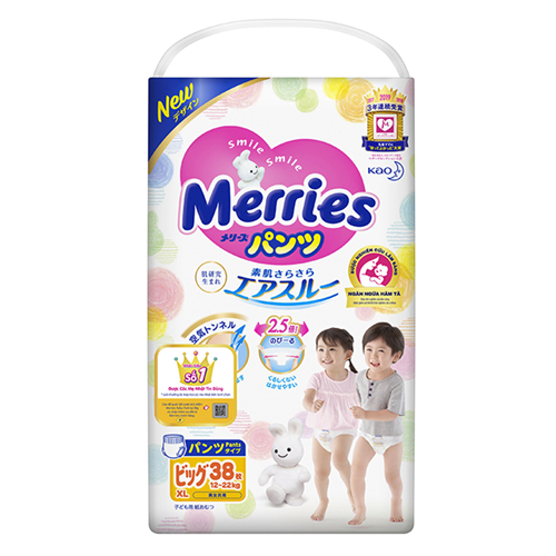 Bán Tã - bỉm quần Merries XL38 (12-22kg)