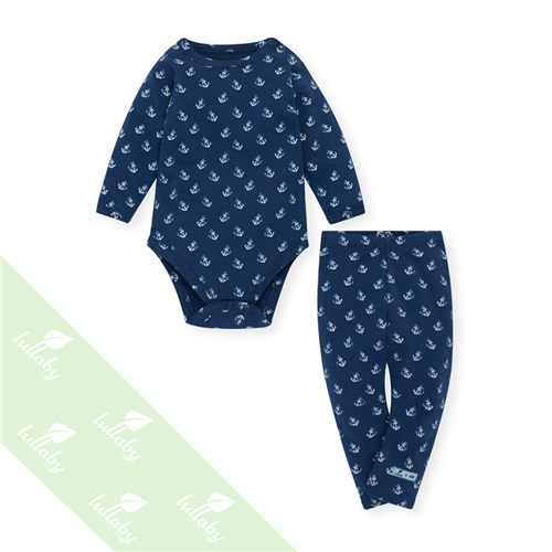 Bán Body cộc kèm quần dài Lullaby NH15-18 (Xanh Navy)