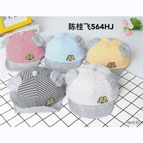 Bán Mũ lưỡi trai mềm kẻ dọc tai tròn (6-18M)