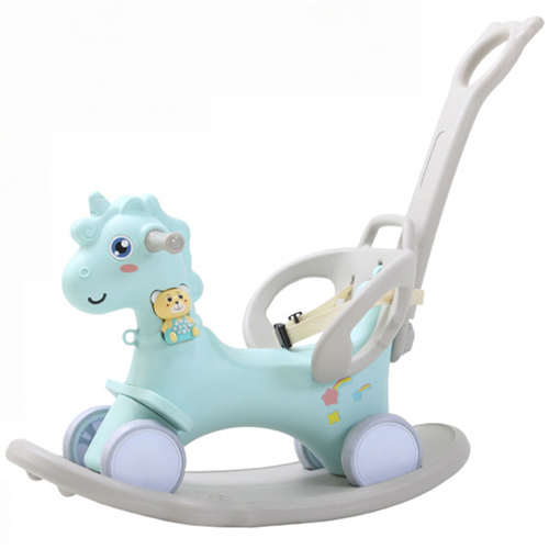 Bán Ngựa bập bênh kiêm xe chòi chân và xe đẩy Toys House WM19031 (nhiều màu)