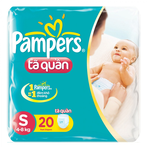Bán Tã - Bỉm quần Pampers S20 (4-8kg)