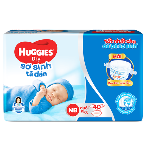 Bán Tã dán sơ sinh Huggies NB40 (<5kg)