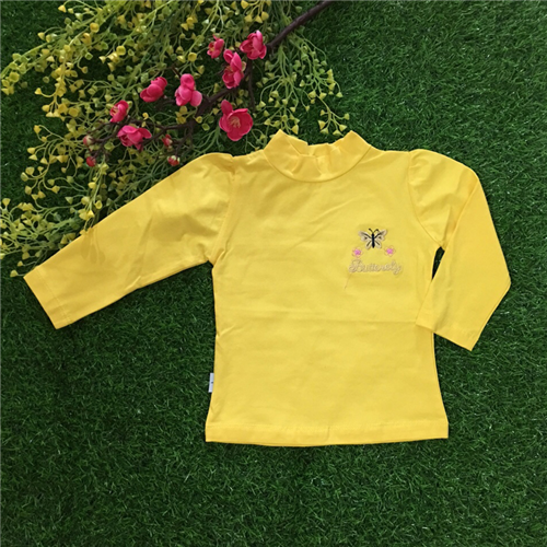 Bán Áo thun bé gái cổ 3 phân nhiều màu (1-6T)