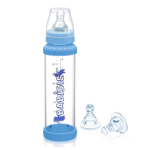 Bán Bình sữa Nano Babisil thủy tinh cổ hẹp 240ml (có 2 màu)