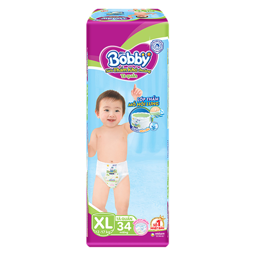 Bán Tã Bỉm quần Bobby XL34 (12-17kg)