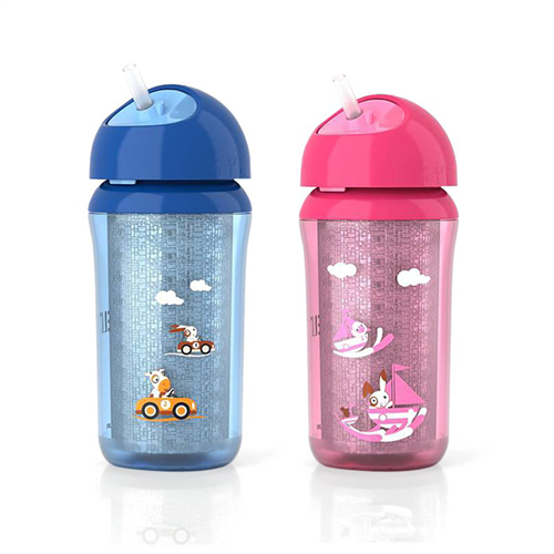Bán Bình tập uống có ống hút Philips Avent SCF766/00 260ml 12m+