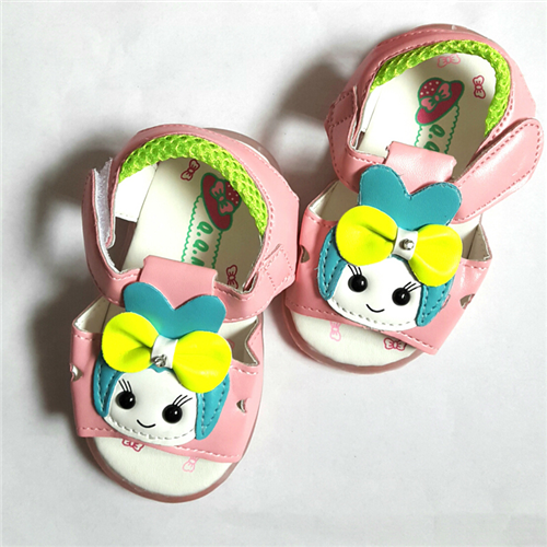 Bán Sandal bé gái mũi rọ đính nơ (9-36M)