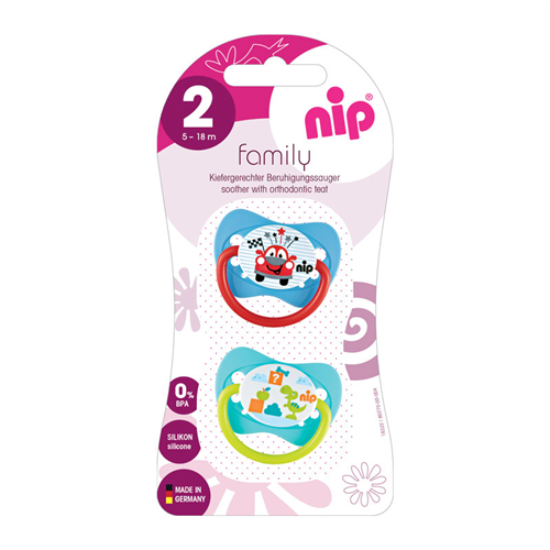 Bán Ty ngậm silicone Family NIP (đôi, có quai)