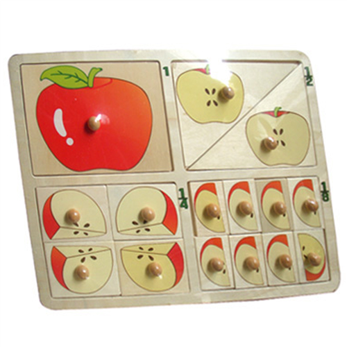 Bán Đồ chơi gỗ Toptoys - Bảng ghép học phân số quả táo 983404C