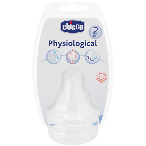 Bán Núm ty Chicco 81626 chống đầy hơi (silicone, 2M+)