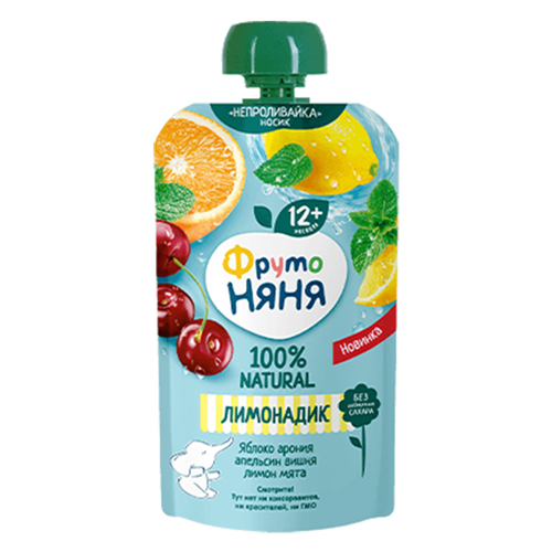 Bán Nước chanh táo, việt quất, cam, anh đào và bạc hà Fruto Nyanya (130ml)