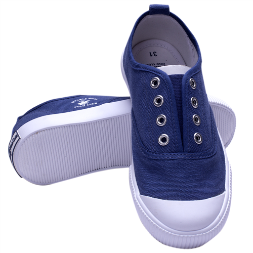 Bán Giầy Polo trẻ em màu xanh chàm không dây