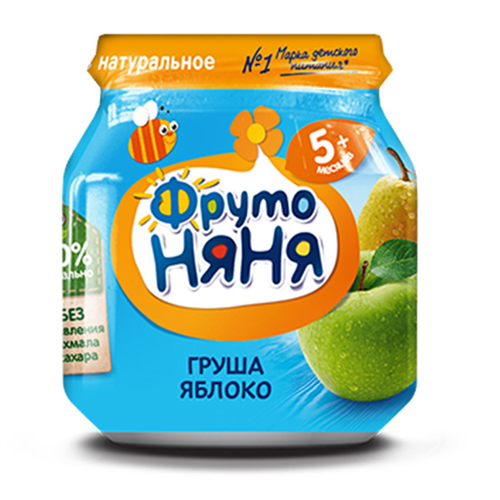 Bán Dinh dưỡng đóng lọ Fruto trái cây nghiền vị táo và lê (100g)