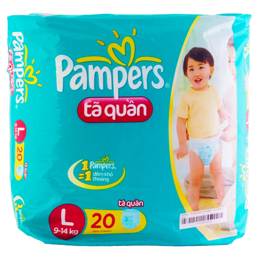 Bán Tã - bỉm quần Pampers L20 (9-14kg)