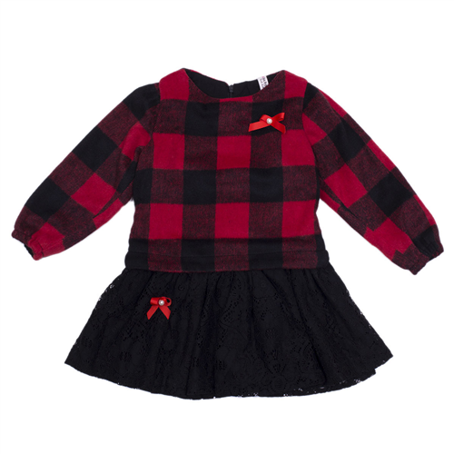 Bán Váy dạ chân ren bé gái AB1040 (2-4T)