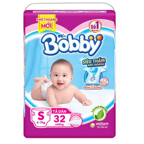 Bán Tã - bỉm dán Bobby S32 (4-7kg)