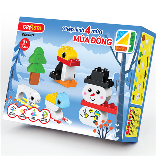 Bán Đồ chơi ghép hình 4 mùa Cresta - Mùa đông DK81077-24
