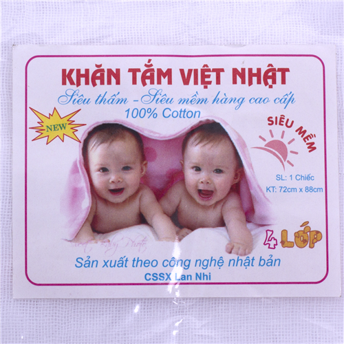 Bán Khăn tắm 4 lớp cao cấp Việt Nhật
