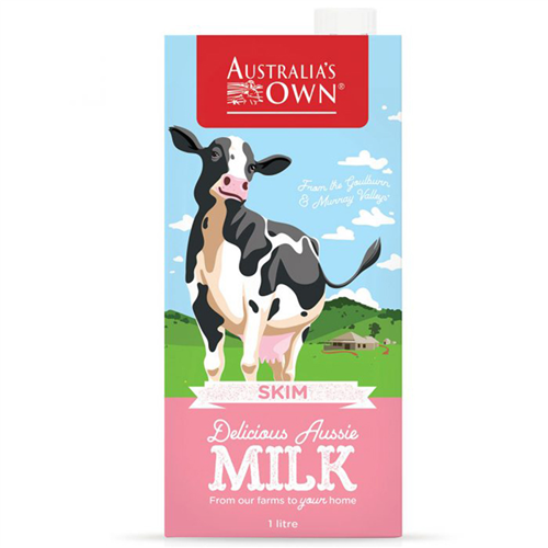 Bán Sữa tươi tiệt trùng tách béo Australia's Own 1L