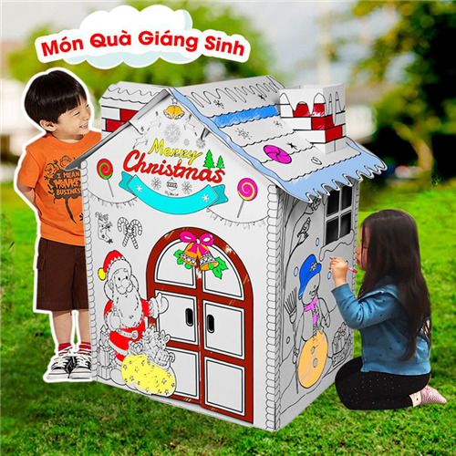 Bán Nhà lắp ghép và tô màu - Quà tặng Giáng Sinh