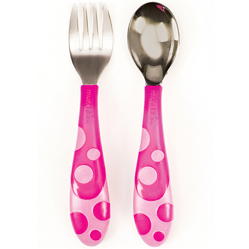 Bán Bộ thìa dĩa tập ăn Munchkin gồm 2 chiếc Toddler Fork And Spoon