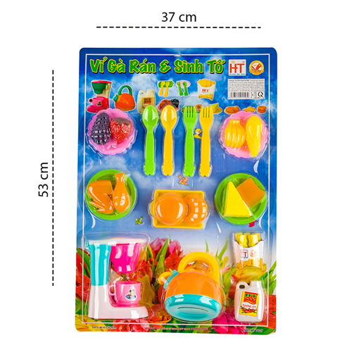 Bán Đồ chơi bếp vỉ Gà rán sinh tố HT7627