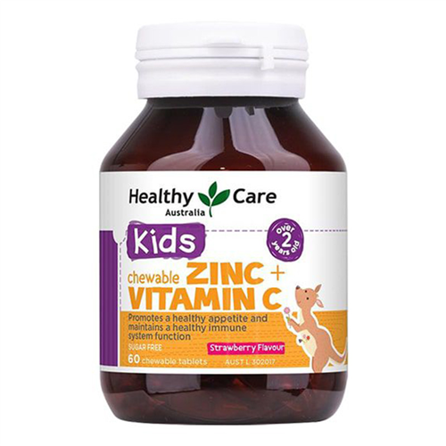 Bán Viên nhai Healthy Care Zinc + Vitamin C Chewable (60 viên)
