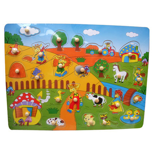 Bán Đồ chơi gỗ toptoys - Bảng ghép hình nông trại lớn 98163A
