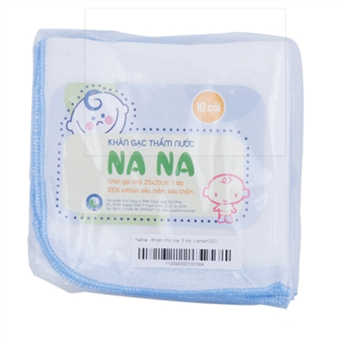 Bán Khăn sữa sơ sinh Nana 3 lớp (25 x 25cm)