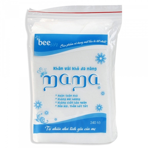 Bán Khăn vải khô đa năng Mama (240 chiếc/túi)