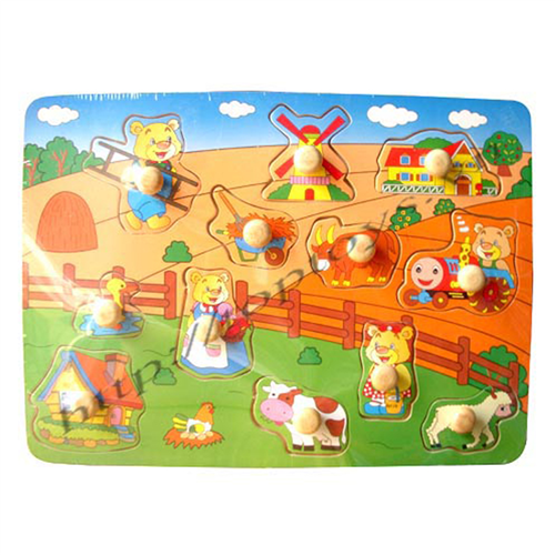 Bán Đồ chơi gỗ toptoys - Bảng ghép hình nông trại của gấu 98162
