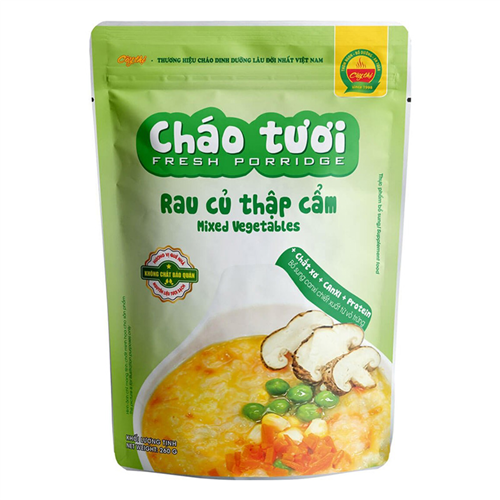 Bán Cháo tươi Cây Thị rau củ thập cẩm 260g (7M+)