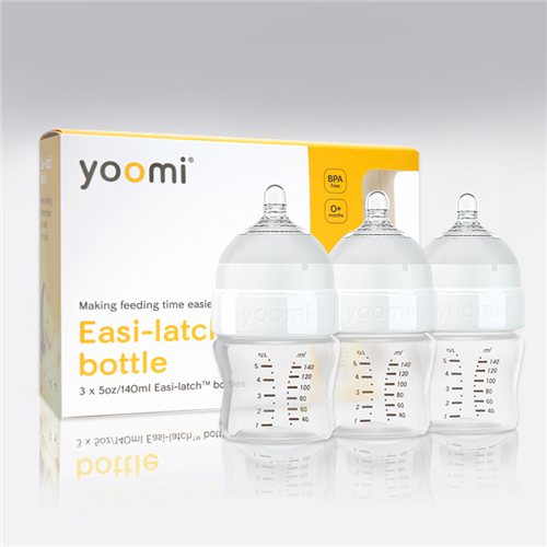 Bán Bình sữa nhựa PP Yoomi 140ml (cổ trắng, bộ 03)