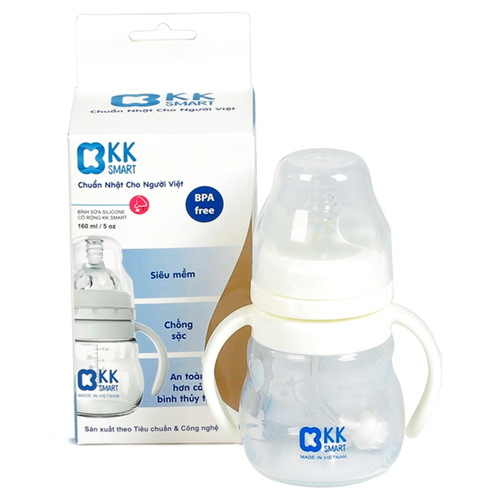 Bán Bình sữa silicone y khoa KK Smart 160ml