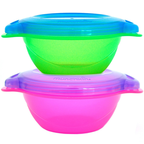 Bán Bát ăn có nắp Munchkin 2c 2pk Click Lock Toodler Bowl