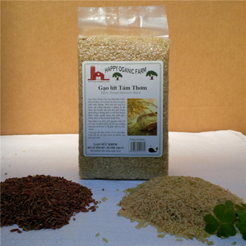 Bán Gạo lứt tám thơm 1,5kg - Sản phẩm tự nhiên