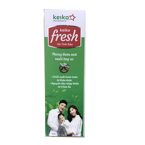 Bán Xịt tinh dầu chống muỗi Keiko Fresh (75ml)