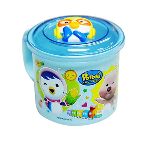 Bán Cốc pororo nhựa có nắp hình pororo
