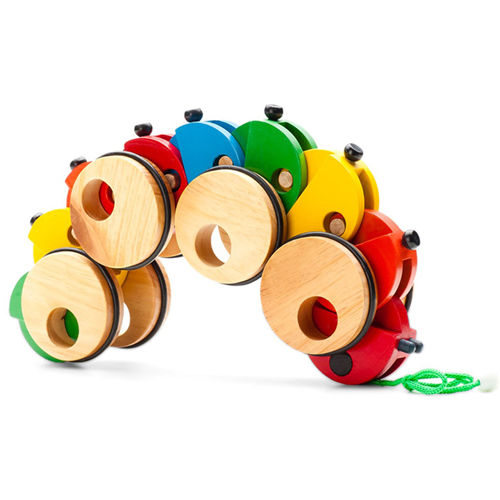 Bán Đồ chơi xe kéo con sâu gỗ Winwintoys